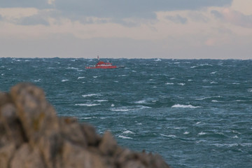 Bateau de sauvetage à Goury