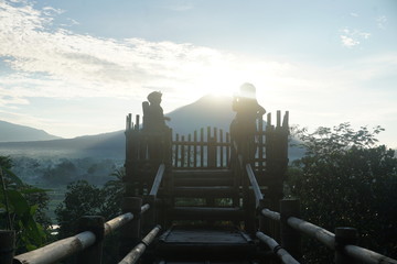 landscape of the sunrise
