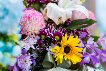 selective focus of flower.