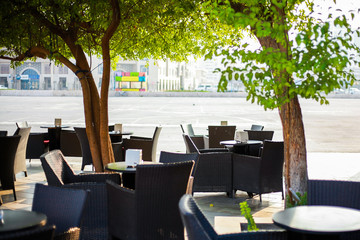 outside restaurant  