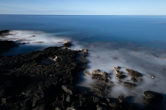 Long exposure daytime ocean photo