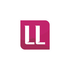 Initial Letter Logo LL Template Vector Design