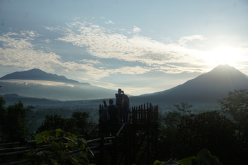 landscape of the sunrise
