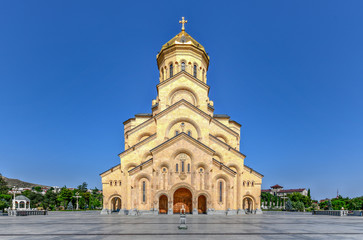 Fototapeta na wymiar Holy Trinity Cathedral - Tbilisi, Georgia