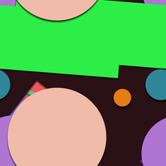 Flat material design - Creative vector trend seamless