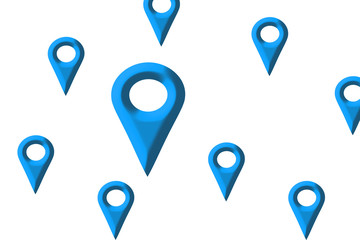 Map mark. Map destination. Map search location. マップのマーク。地図の目的地。地図の検索場所。