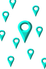 Map mark. Map destination. Map search location. マップのマーク。地図の目的地。地図の検索場所。