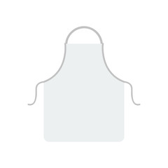 apron icon in flat style isolated vector illustration on white transparent background