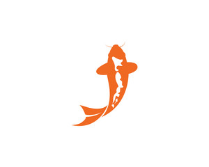Koi fish logo vector icon