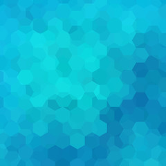 Obraz na płótnie Canvas Abstract hexagons vector background. Blue geometric vector illustration. Creative design template.