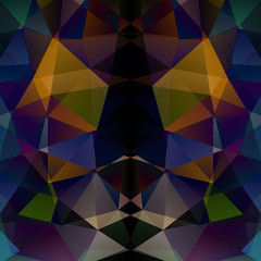 Abstract polygonal vector background. Dark geometric vector illustration. Creative design template.