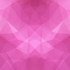 Pink polygonal vector background. Can be used in cover design, book design, website background. Vector illustration