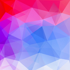 Fototapeta premium Background of pink, blue geometric shapes. Mosaic pattern. Vector EPS 10. Vector illustration