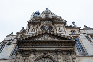 Fototapeta na wymiar Catholic church Saint Etienne du Mont