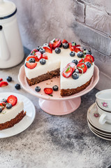 No Bake Berry Cheesecake