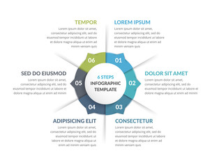 Circle Infographics - Six Elements