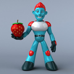 Red Robot - 3D Illustration
