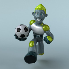 Green Robot - 3D Illustration