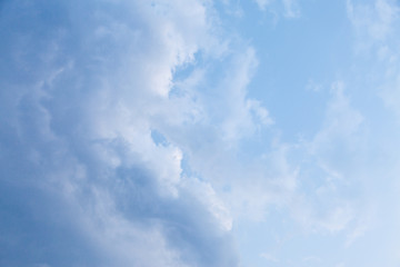Blue sky with cloud.