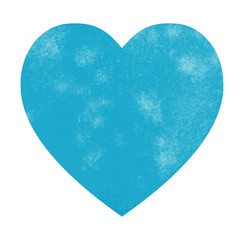 Hand-drawn watercolor illustration heart 