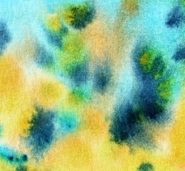 watercolor blue and yellow background