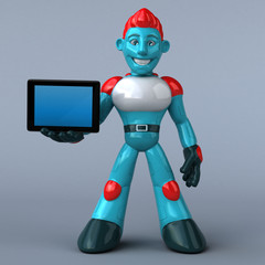 Red Robot - 3D Illustration