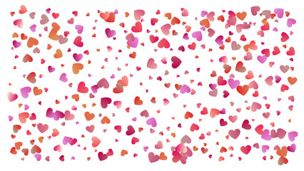 Colored heart confetti for womens holidays