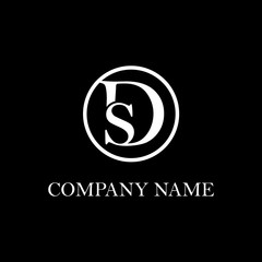 Obraz premium DS initial logo Design, clean vector