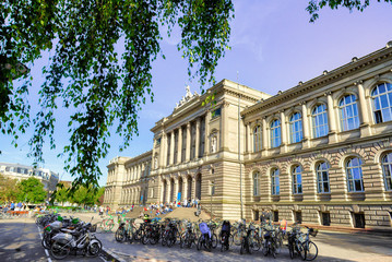 National and University Library of Strasbourg - Alsace, France - obrazy, fototapety, plakaty