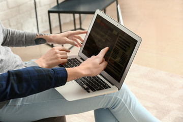 Designers working on project at home