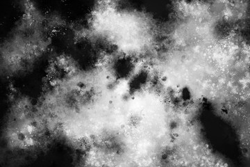 brush stroke grunge texture background, black and white background.