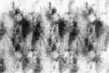 brush stroke grunge texture background, black and white background.