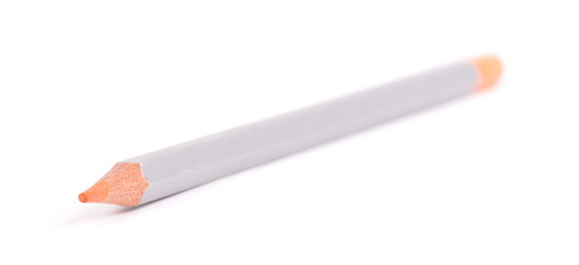 Wooden color pencil, selective focus - orange