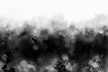 Fototapeta na wymiar brush stroke grunge texture background, black and white background.