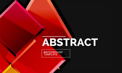 Squares and triangles geometrical background