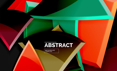 Squares and triangles geometrical background