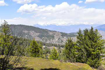 snow peaks of  HImalaya range , view from shimla 