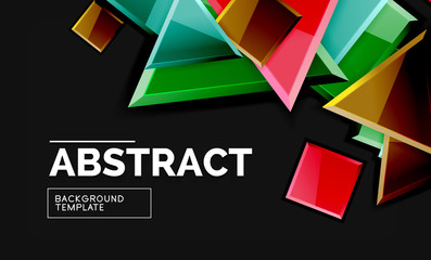 Squares and triangles geometrical background