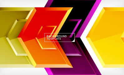 Abstract glossy techno arrows background