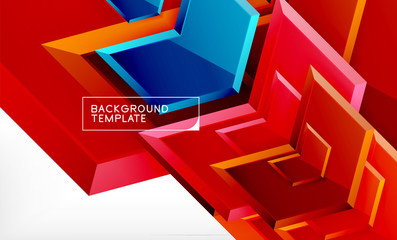 Techno arrow background, template design