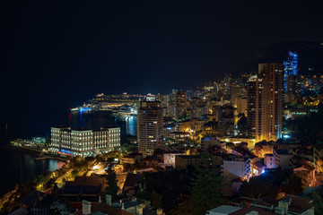 Naklejka premium Monaco by night