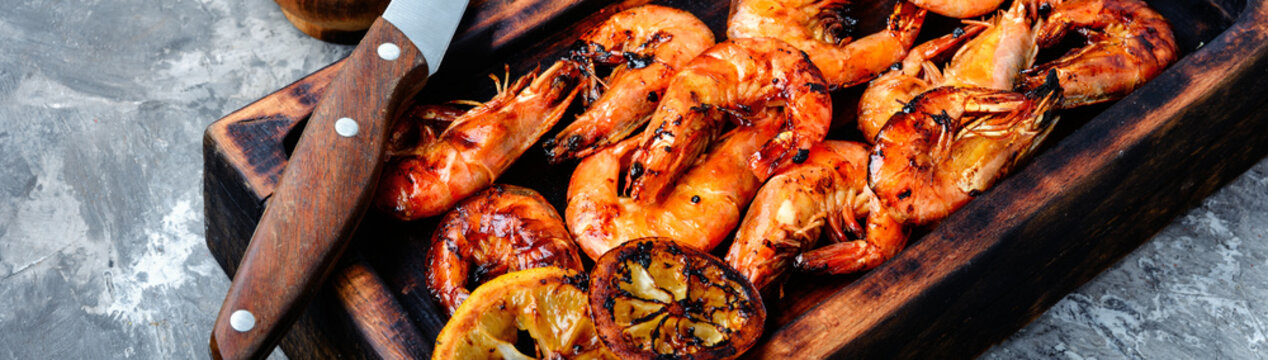 Grilled Large Prawns