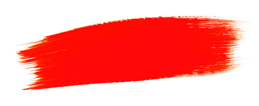 Red Brush Stroke Heart Sticker