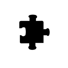 Puzzle vector icon 
