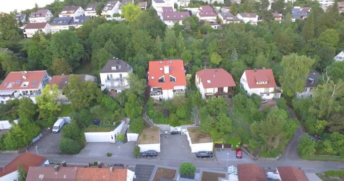 Aerial view. Cityscape of Leonberg