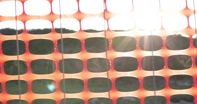 Striscia a buchi di copertura per cantieri e impalcatura.