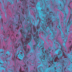 Blue Pink Seamless marble texture paper background. Abstract backdrop.