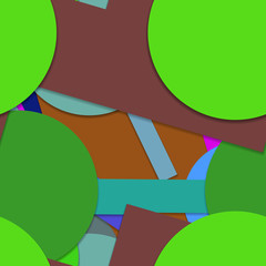 Flat material design - Creative vector trend seamless