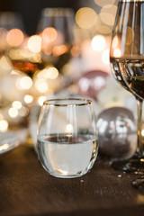 Gedeckter Tisch Feier Winter Weihnachten