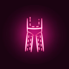 doctor's marks on the body neon icon. Elements of antiaging set. Simple icon for websites, web design, mobile app, info graphics